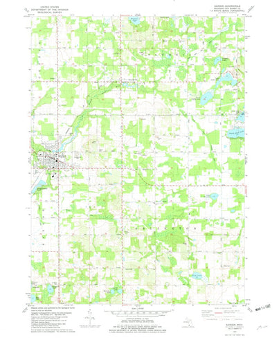 United States Geological Survey Bangor, MI (1981, 24000-Scale) digital map