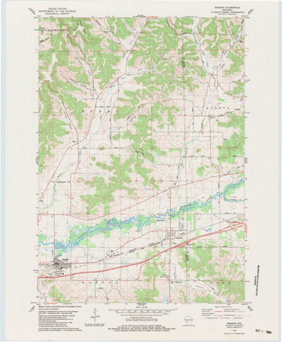 United States Geological Survey Bangor, WI (1983, 24000-Scale) digital map