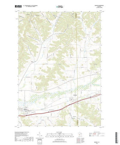 United States Geological Survey Bangor, WI (2018, 24000-Scale) digital map