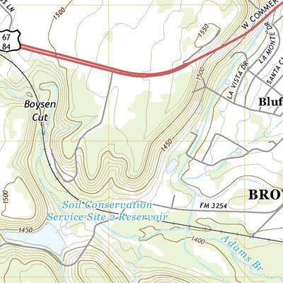 United States Geological Survey Bangs East, TX (2022, 24000-Scale) digital map