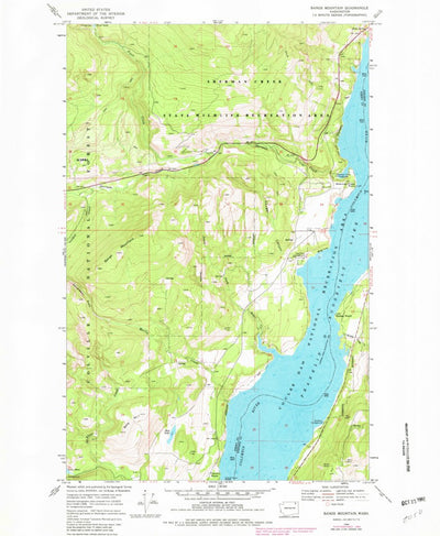 United States Geological Survey Bangs Mountain, WA (1969, 24000-Scale) digital map