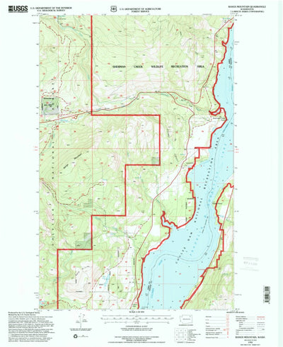 United States Geological Survey Bangs Mountain, WA (1992, 24000-Scale) digital map