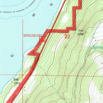 United States Geological Survey Bangs Mountain, WA (1992, 24000-Scale) digital map