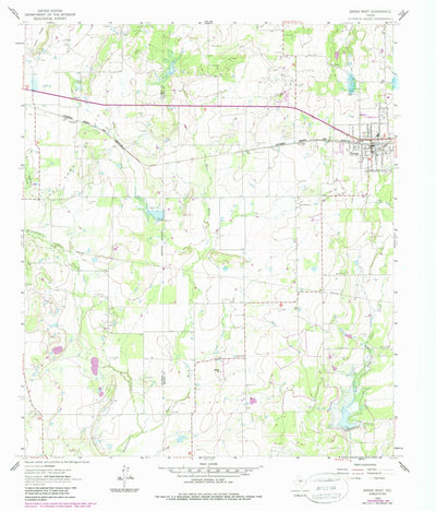 United States Geological Survey Bangs West, TX (1962, 24000-Scale) digital map