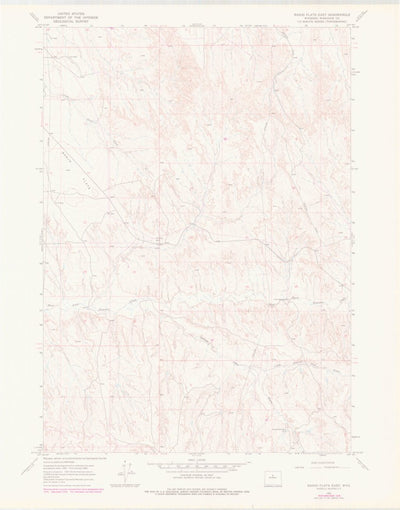 United States Geological Survey Banjo Flats East, WY (1966, 24000-Scale) digital map