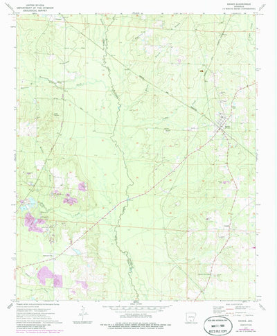 United States Geological Survey Banks, AR (1973, 24000-Scale) digital map