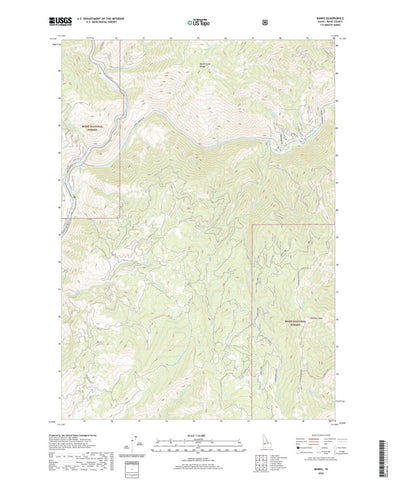 United States Geological Survey Banks, ID (2020, 24000-Scale) digital map