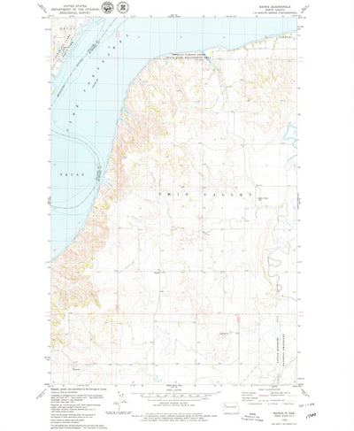 United States Geological Survey Banks, ND (1978, 24000-Scale) digital map