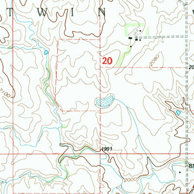 United States Geological Survey Banks, ND (1997, 24000-Scale) digital map