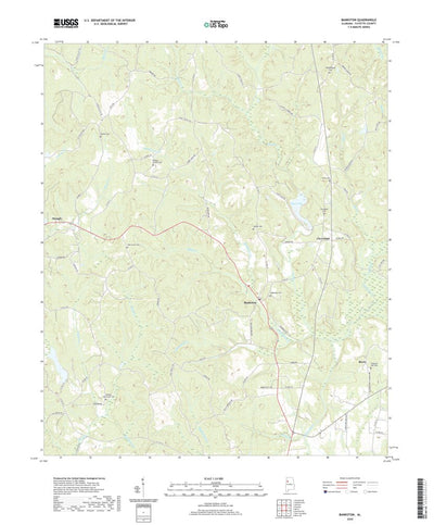 United States Geological Survey Bankston, AL (2020, 24000-Scale) digital map