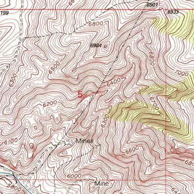 United States Geological Survey Bannack, MT (1997, 24000-Scale) digital map