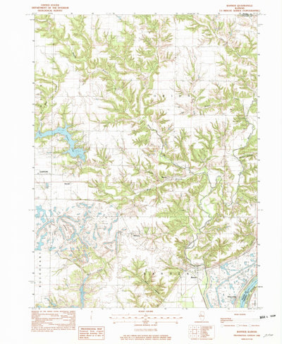 United States Geological Survey Banner, IL (1982, 24000-Scale) digital map