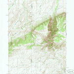 United States Geological Survey Banner Mountain, WY (1960, 24000-Scale) digital map