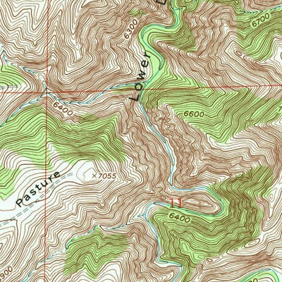 United States Geological Survey Banner Mountain, WY (1960, 24000-Scale) digital map