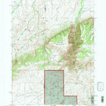 United States Geological Survey Banner Mountain, WY (1992, 24000-Scale) digital map