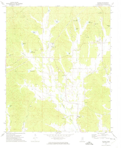 United States Geological Survey Banner, MS (1972, 24000-Scale) digital map