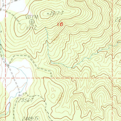 United States Geological Survey Banner Ridge, CA (1984, 24000-Scale) digital map