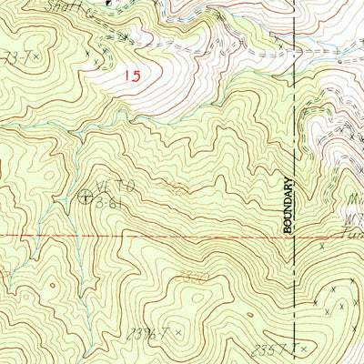 United States Geological Survey Banner Ridge, CA (1984, 24000-Scale) digital map