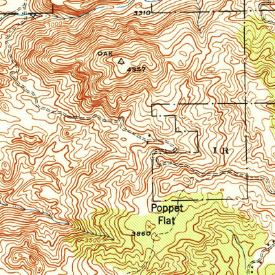 United States Geological Survey Banning, CA (1943, 62500-Scale) digital map