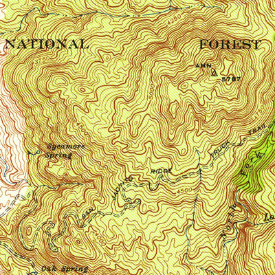 United States Geological Survey Banning, CA (1943, 62500-Scale) digital map