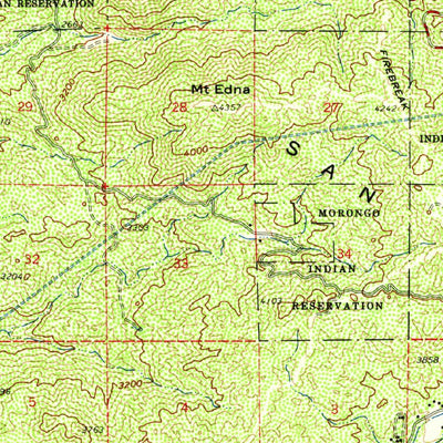 United States Geological Survey Banning, CA (1956, 62500-Scale) digital map