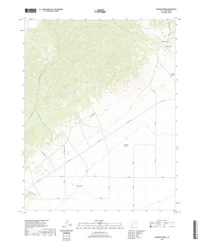 United States Geological Survey Bannion Spring, UT (2020, 24000-Scale) digital map