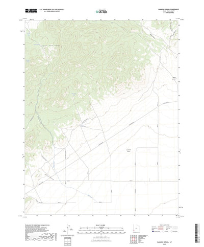 United States Geological Survey Bannion Spring, UT (2023, 24000-Scale) digital map
