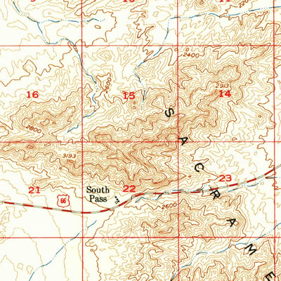 United States Geological Survey Bannock, CA (1956, 62500-Scale) digital map