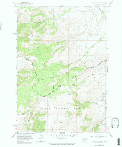 United States Geological Survey Bannock Pass, MT-ID (1965, 24000-Scale) digital map