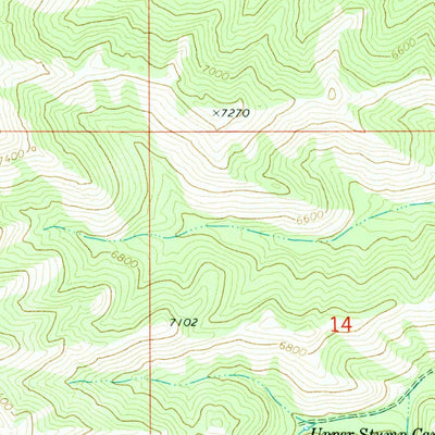 United States Geological Survey Bannock Peak, ID (1971, 24000-Scale) digital map