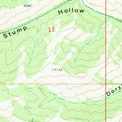 United States Geological Survey Bannock Peak, ID (1971, 24000-Scale) digital map