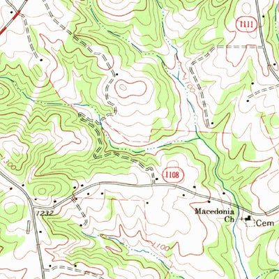 United States Geological Survey Banoak, NC (1970, 24000-Scale) digital map