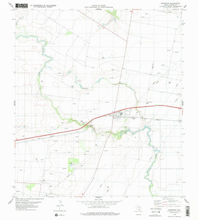 United States Geological Survey Banquete, TX (1979, 24000-Scale) digital map