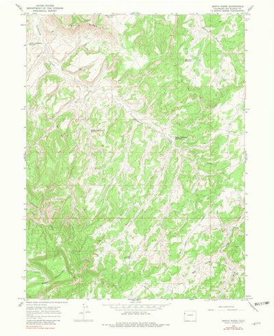 United States Geological Survey Banta Ridge, CO (1964, 24000-Scale) digital map