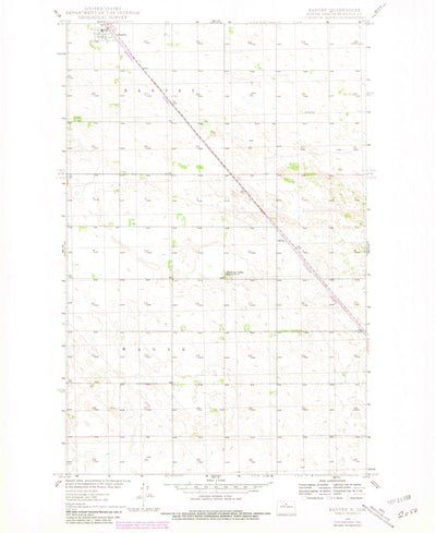 United States Geological Survey Bantry, ND (1949, 24000-Scale) digital map
