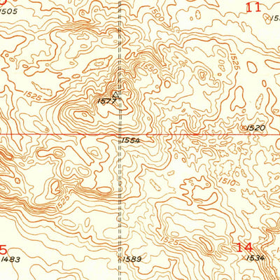 United States Geological Survey Bantry NW, ND (1950, 24000-Scale) digital map