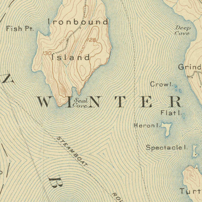 United States Geological Survey Bar Harbor, ME (1904, 62500-Scale) digital map