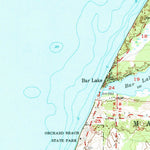 United States Geological Survey Bar Lake, MI (1956, 62500-Scale) digital map