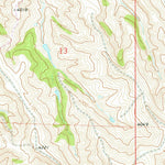 United States Geological Survey Bar N Draw, WY-MT (1968, 24000-Scale) digital map
