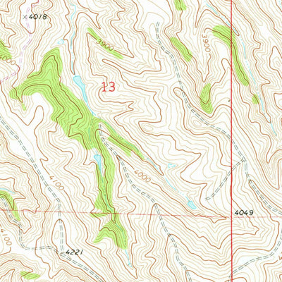 United States Geological Survey Bar N Draw, WY-MT (1968, 24000-Scale) digital map