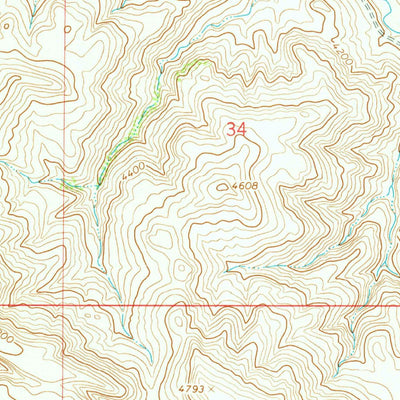 United States Geological Survey Bar V Ranch, MT (1967, 24000-Scale) digital map