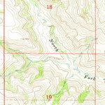 United States Geological Survey Bar V Ranch NE, MT (1967, 24000-Scale) digital map