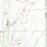 United States Geological Survey Bar X Wash, UT-CO (1970, 24000-Scale) digital map