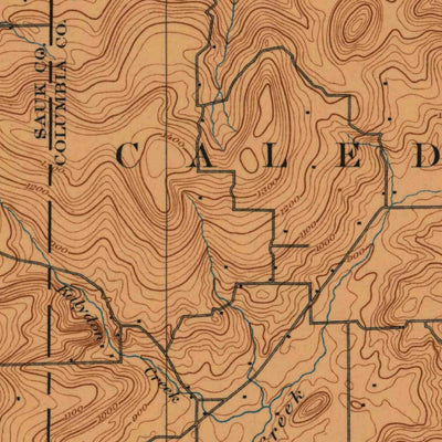United States Geological Survey Baraboo, WI (1895, 62500-Scale) digital map