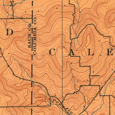 United States Geological Survey Baraboo, WI (1908, 62500-Scale) digital map