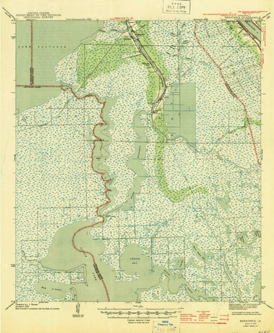 United States Geological Survey Barataria, LA (1944, 62500-Scale) digital map