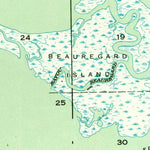 United States Geological Survey Barataria Pass, LA (1949, 31680-Scale) digital map