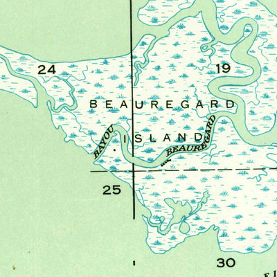 United States Geological Survey Barataria Pass, LA (1949, 31680-Scale) digital map