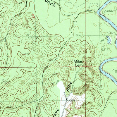United States Geological Survey Barbara, MS (1982, 24000-Scale) digital map