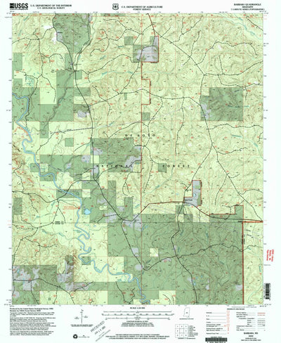 United States Geological Survey Barbara, MS (2000, 24000-Scale) digital map